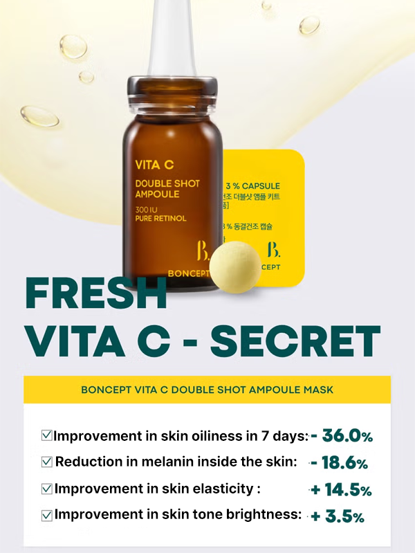 Boncept Vita C Freeze-Dried Double-Up Ampoule Kit